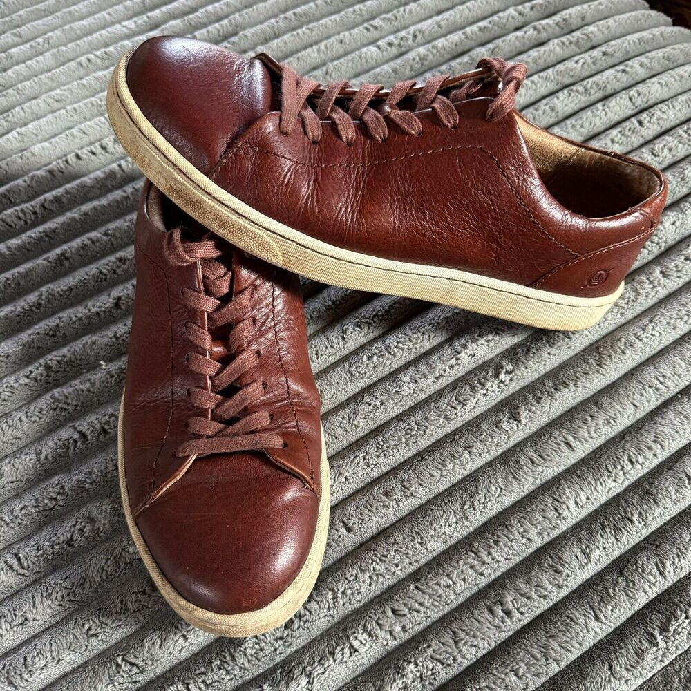 Born Men's Allegheny II Bourbon (dark tan) Leather  Men US 9.5 - BM0010825
